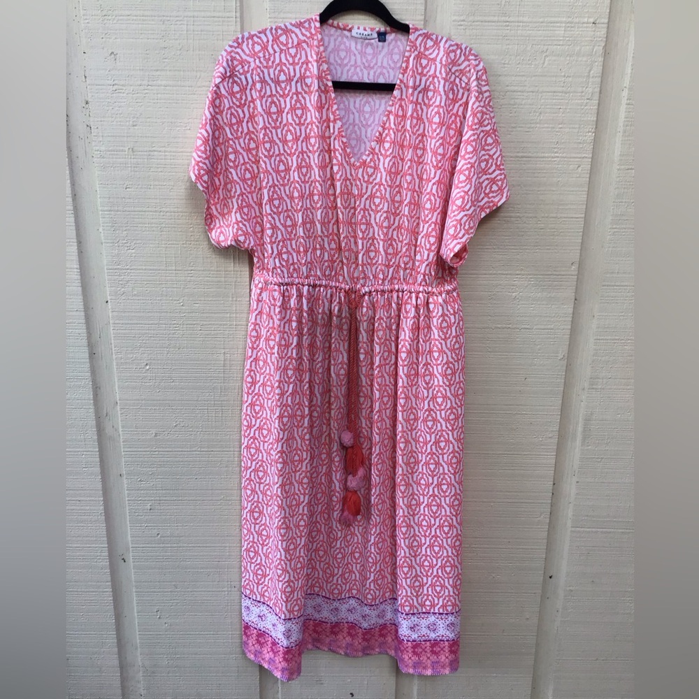 Cabana Life Elegant peach Napa Dress size l/xl